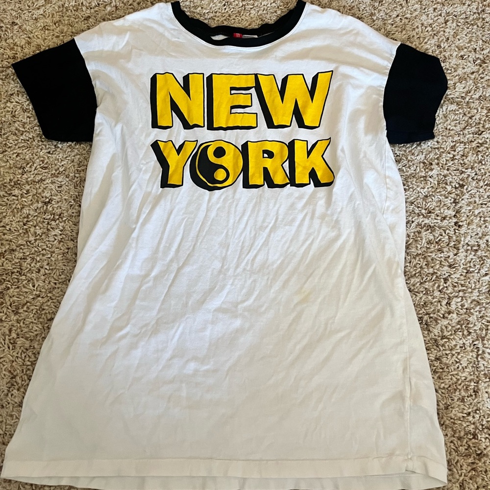 multicolor new york tee size s